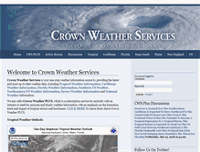 Tablet Screenshot of crownweather.com